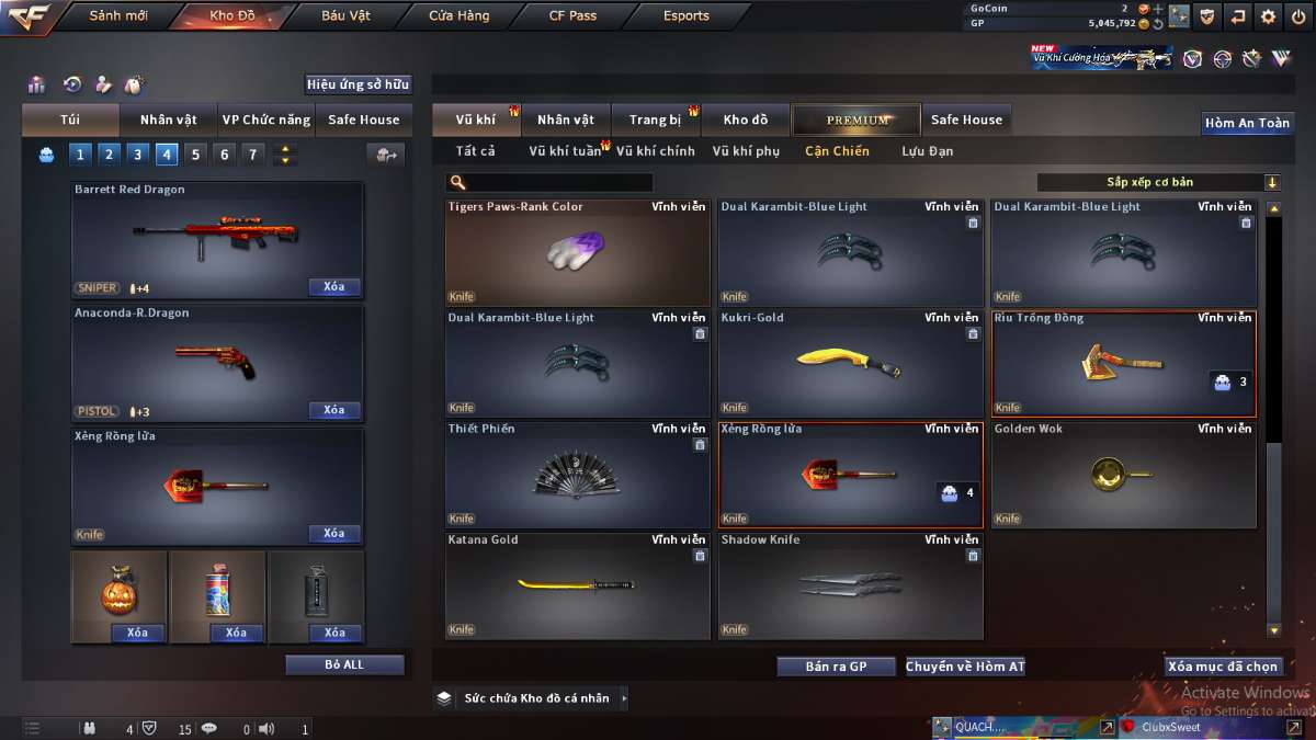 shop acc cf uy tin gia re